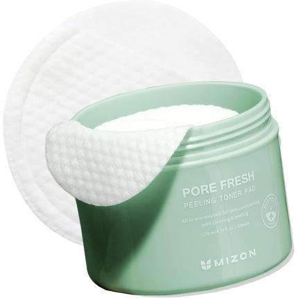 Actual product image Mizon Double-sided peeling wet tampons Pore Fresh (Peeling Toner Pad) 60 pcs (Cleansing scrub, 60 ml)