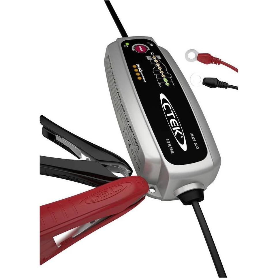 Ctek, Caricabatterie per auto, Kit di alimentazione MXS 5.0 (12V, 5 A)