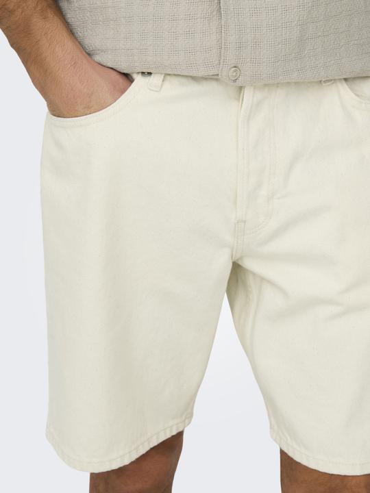 Actual product image Only & Sons Onsedge Ecru 2044 Pim Dnm Shorts Noos (XXL)