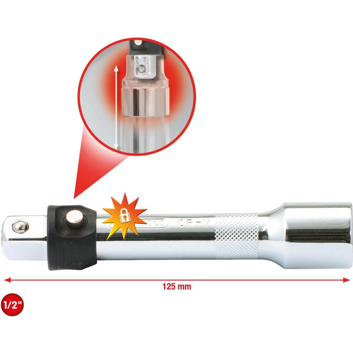Thumbnail - KS Tools, Steckschlüssel + Stecknuss, 1/2" CHROMEplus Verlängerung