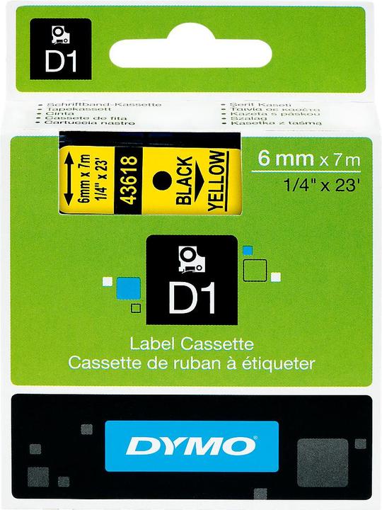 Productafbeelding Dymo S0720790 Standaard tape (0.60 cm, Geel)