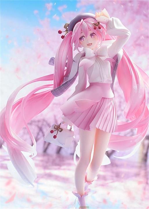 Actual product image Good Smile Company Character Vocal Series 01: Hatsune Miku PVC Statue 1/6 Sakura Miku: Hanami Outfit Ver. 28 cm