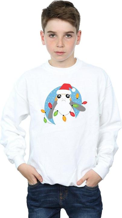 Produktbild Star Wars The Last Jedi Porg Christmas Lights Sweatshirt Jungen (152, 158)