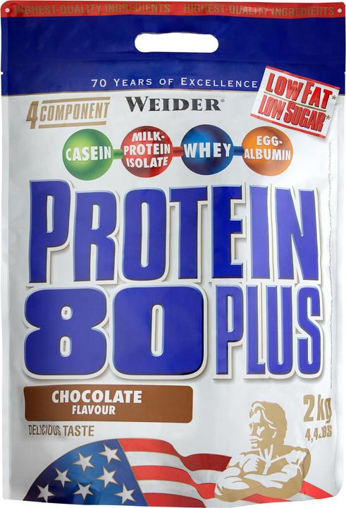 Actual product image Weider Protein 80 Plus (Chocolate, 1 pcs., 2000 g)