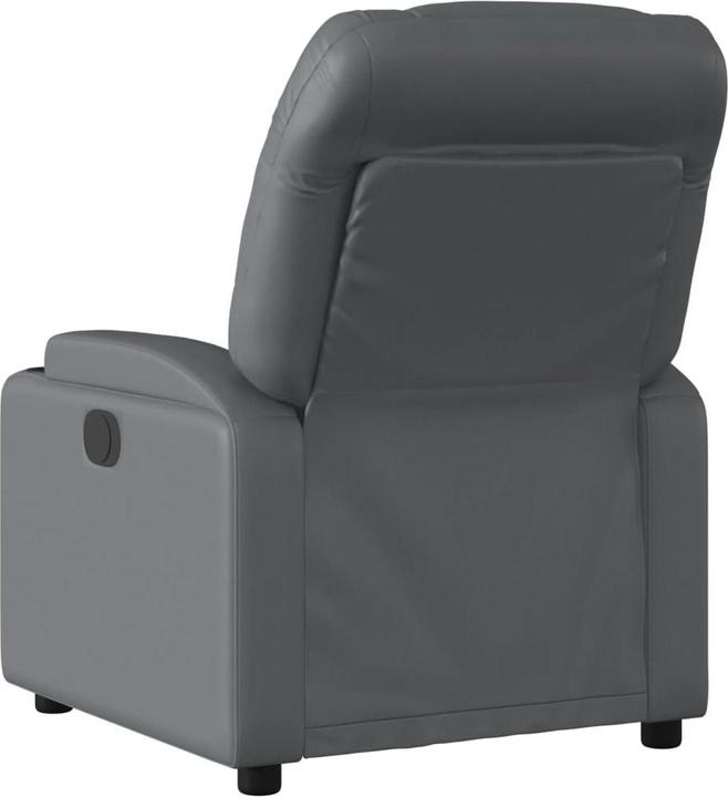 Actual product image vidaXL Massage chair grey imitation leather,Colour: Grey,Material