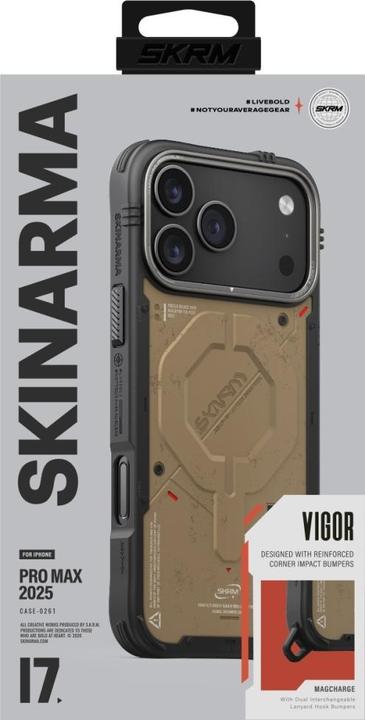 Produktbild Etuui Case Skinarma Vigor MagSafe for iPhone 17 Pro Max stone (Apple iPhone 17 Pro Max)