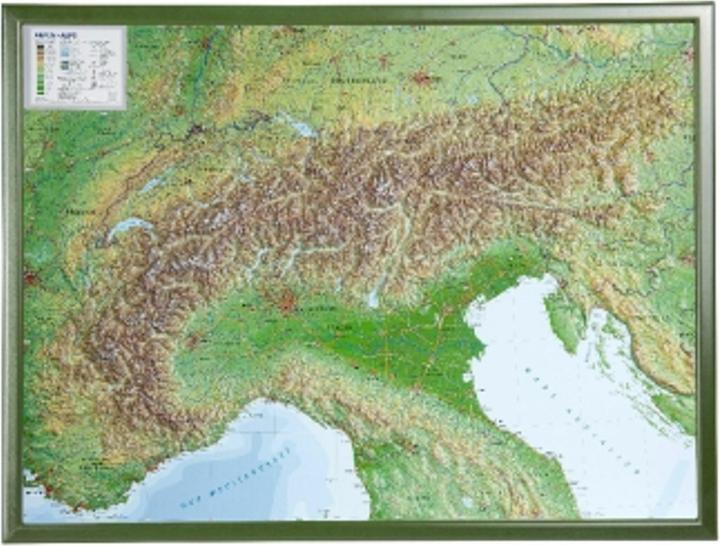 Actual product image Alpen 1 : 1 200 000 mit Rahmen