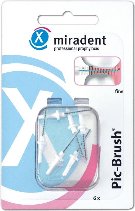 Actual product image Miradent Pic-Brush Refill Replacement Brushes (6 x)
