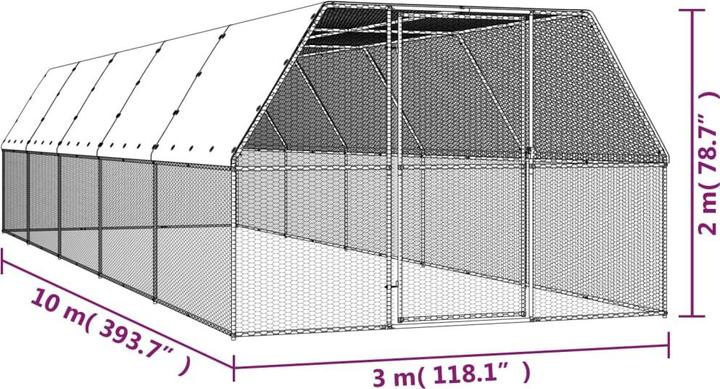 Immagine prodotto vidaXL Hühnerkäfig