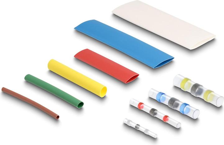 Image du produit Delock Gaine thermorétractable avec connecteur de fil de soudure Boîte d'assortiment 308 pièces couleur (308 x)