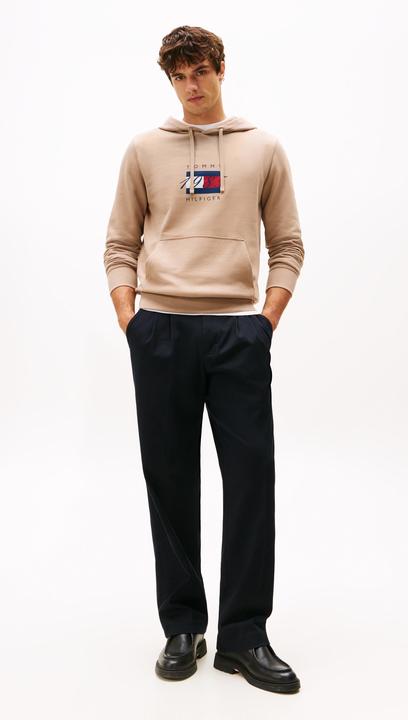 Produktbild Tommy Hilfiger Kapuzenpullover mit linearer Flaggen-Grafik (XXL)