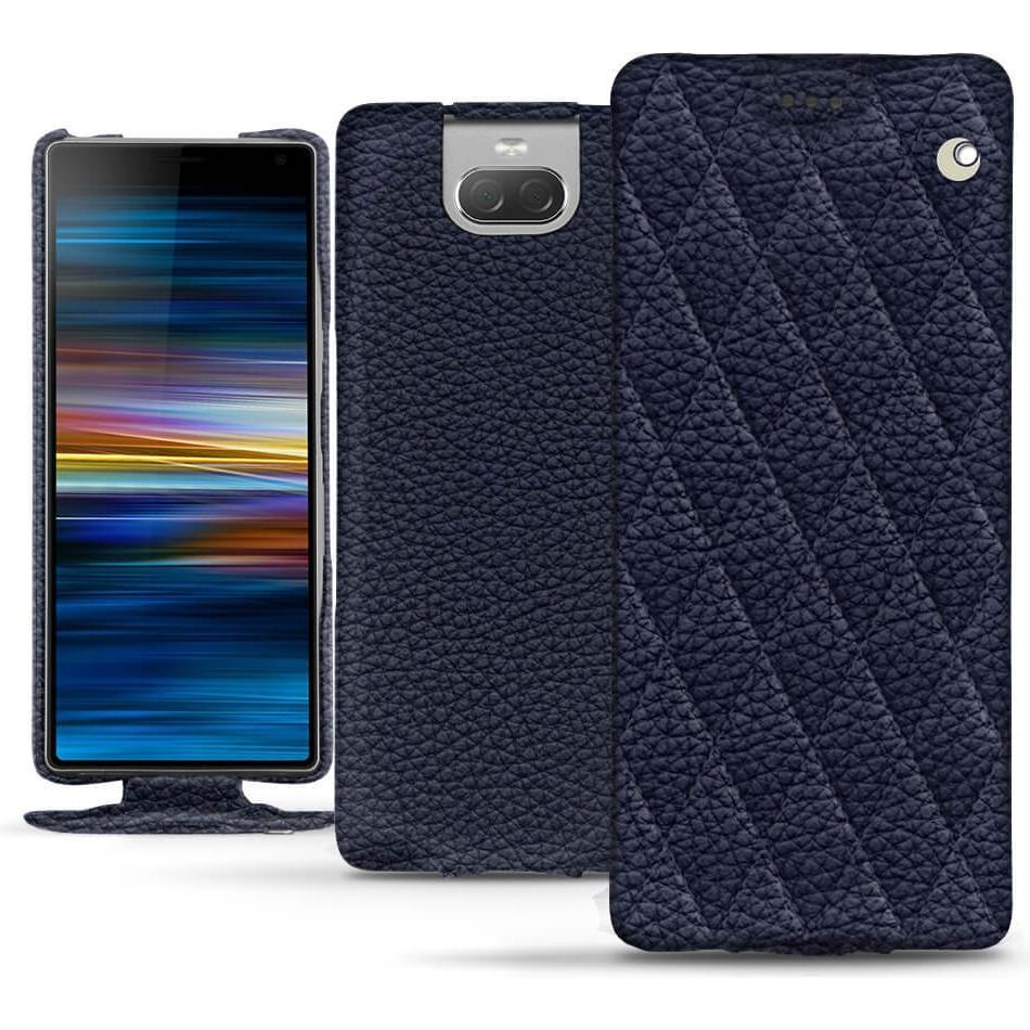 Noreve Lederschutzhülle vertikal (Sony Xperia 10), Smartphone Hülle, Violett