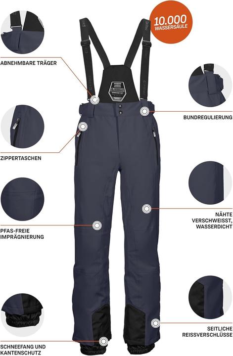 Produktbild Killtec Pantaloni da Sci con Bretelle Staccabili (M)