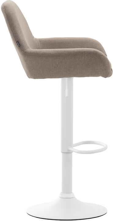 Actual product image CLP Barstool Braga Fabric white, taupe