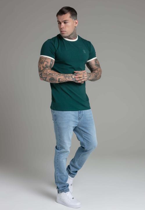 Immagine prodotto Siksilk Maglietta Ringer in verde (M)