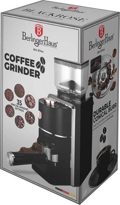 Produktbild BerlingerHaus Elektrische Kaffeemühle, 230g, 35 Mahlstufen