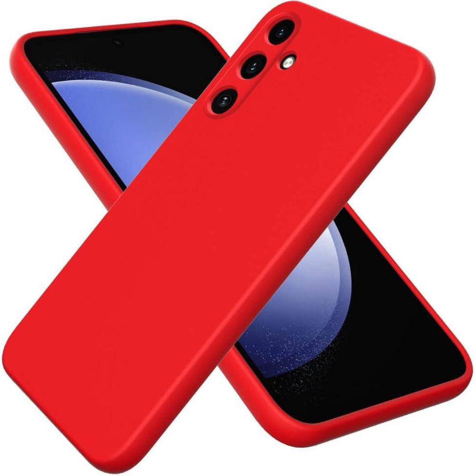 Cover-Discount Galaxy A55 - Silikon Gummi Hülle rot (Samsung Galaxy A55), Smartphone Hülle, Rot