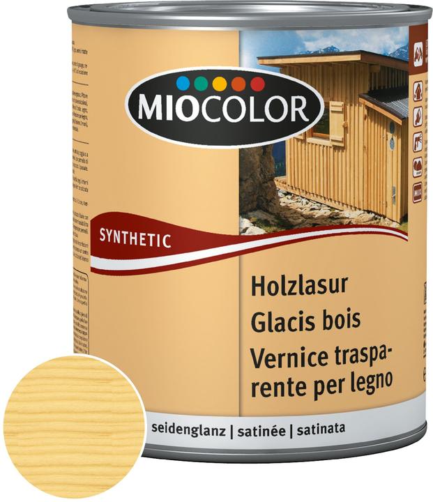 Miocolor Legno smaltato (Trasparente, 0.75 l)