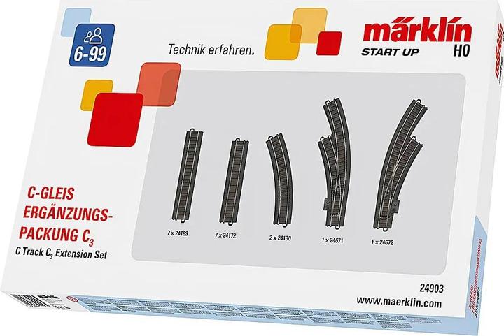 Märklin H0 C-track (with ballast) 24903 (Track H0)