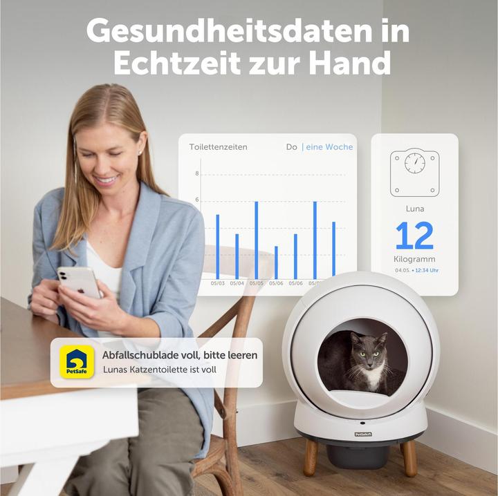 Productafbeelding PetSafe Ecom Smartspin Automatische Kattenbakrobot - (72984917986) (Zelfreinigende kattenbak)