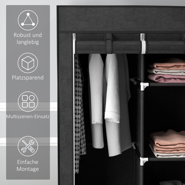 Image du produit Homcom Stoffschrank mit Tür (125 x 43 x 162,5 cm)