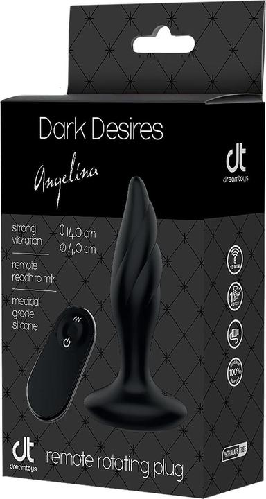 Actual product image Dream Toys Dark Desires Angelina wibrujący korek analny