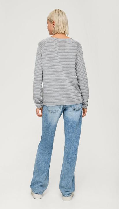 Produktbild S.Oliver Strickpullover Pullover mit Strukturmuster aus Viskosemix (S)