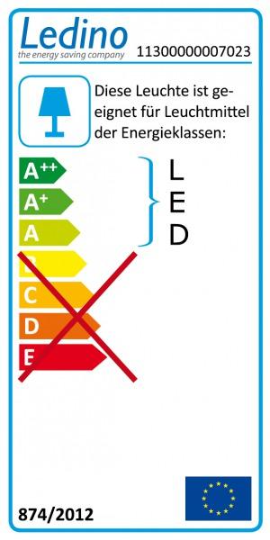Energie-Label Ledino Feuchtraumleuchte Niehl 1500D für Agrareinrichtungen (G13)