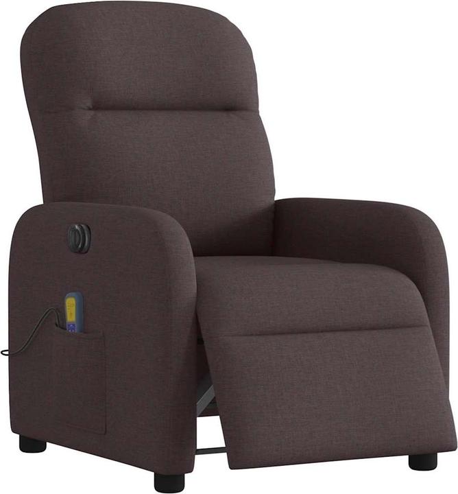 Immagine prodotto VidaXL Sedia da massaggio elettrica in tessuto marrone scuro
