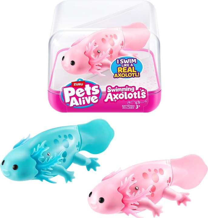 Produktbild Zuru PETS ALIVE-WATER ACTIVATED-SWIMMING AXOLOTL,S1,CUBE,UQ,12PC
