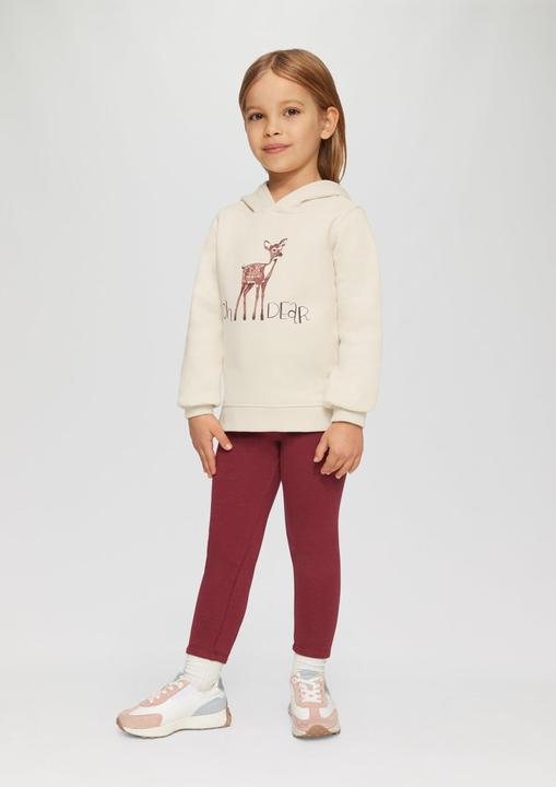 Produktbild S.Oliver Sweatshirt Wärmendes Kapuzen-Sweatshirt mit Glitzerprint (116, 122)