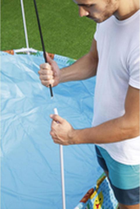 Actual product image Bestway Steel Pro Pool with UV sun protection