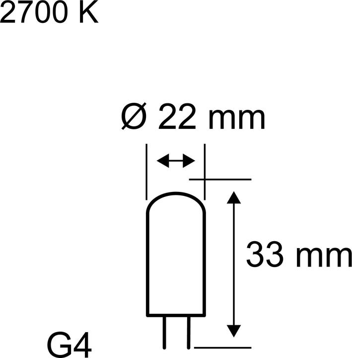 Actual product image Paulmann Pin base (G4, 2.50 W, 250 lm, 1 x, F)