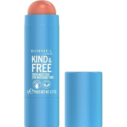 Rimmel London, Primer + Base, Rimmel - Kind & Free Tinted Multi Stick 5 g 002 Peachy Cheeks (002 Peachy Cheeks)