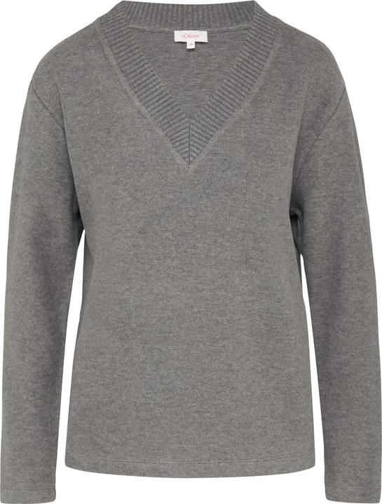 Actual product image S.Oliver Sweatshirt Weiches Sweatshirt mit V-Ausschnitt (38)
