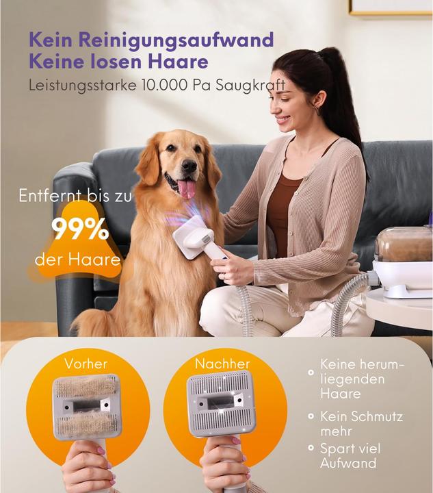 Immagine prodotto Oneisall Hundestaubsauger mit Bürste (Cane)