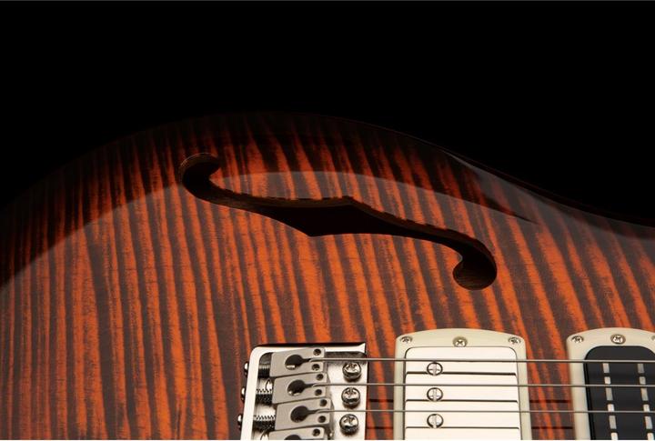Produktbild PRS SE Special Semi-Hollow Orange Tiger Smokeburst (E-Gitarre, Ahorn, Mahagoni, Rosewood)