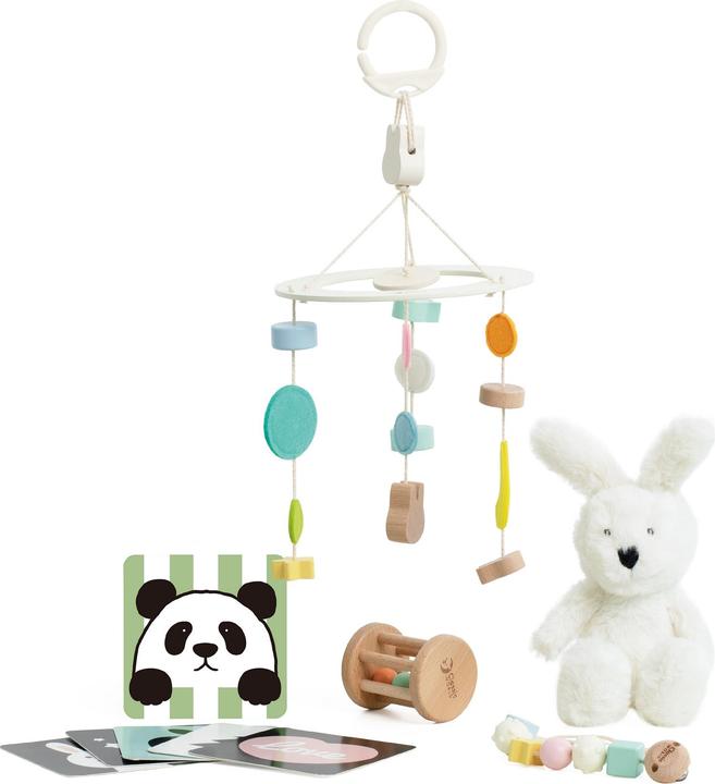 Tooky Toy Baby Hello Spielzeugkiste 0–6 Monate (Schichtholz, Teebaumholz, Buchenholz)