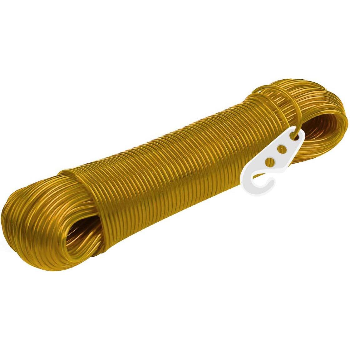 Lifetime – 20 m Schnur/Wäscheleine mit Haken (Gelb), Stendibiancheria, Giallo