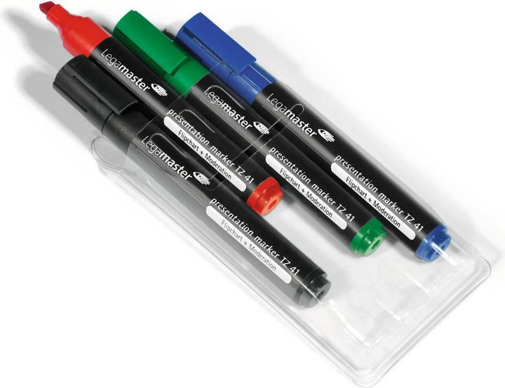 Produktbild Legamaster Moderationsmarker TZ41 4er Set (Multicolor, 5 mm, 4 x)