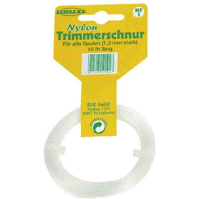 Ratioparts, Zubehör Gartenmaschinen, Nylon-Trimmerfaden 1,3mm 15m (Rasentrimmer, Trimmerfaden + Fadenspule)