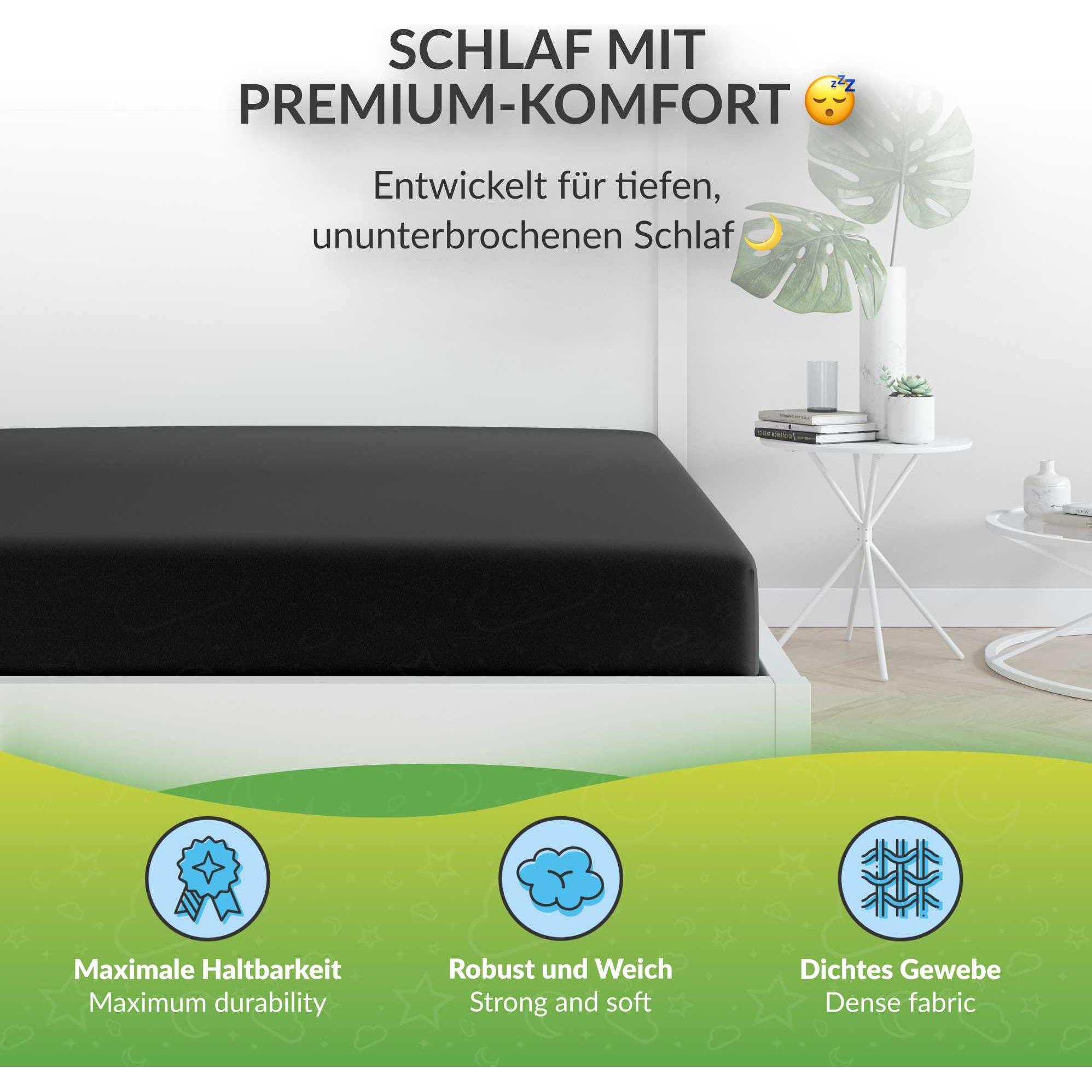 Thumbnail - Etérea, Fixleintuch, Microfaser Jersey Spannbettlaken (100 x 200 cm, 90 x 200 cm)