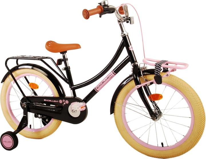 Actual product image Volare Excellent Kinderfiets - Meisjes -18 inch - Zwart - 95% afgemonteerd (18")