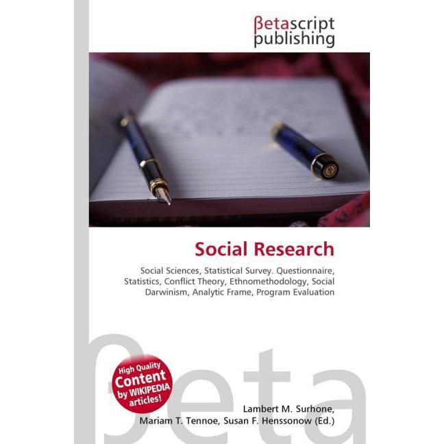Thumbnail - Social Research, Fachbücher von Lambert M. Surhone, Miriam T. Timpledon, Susan F. Marseken