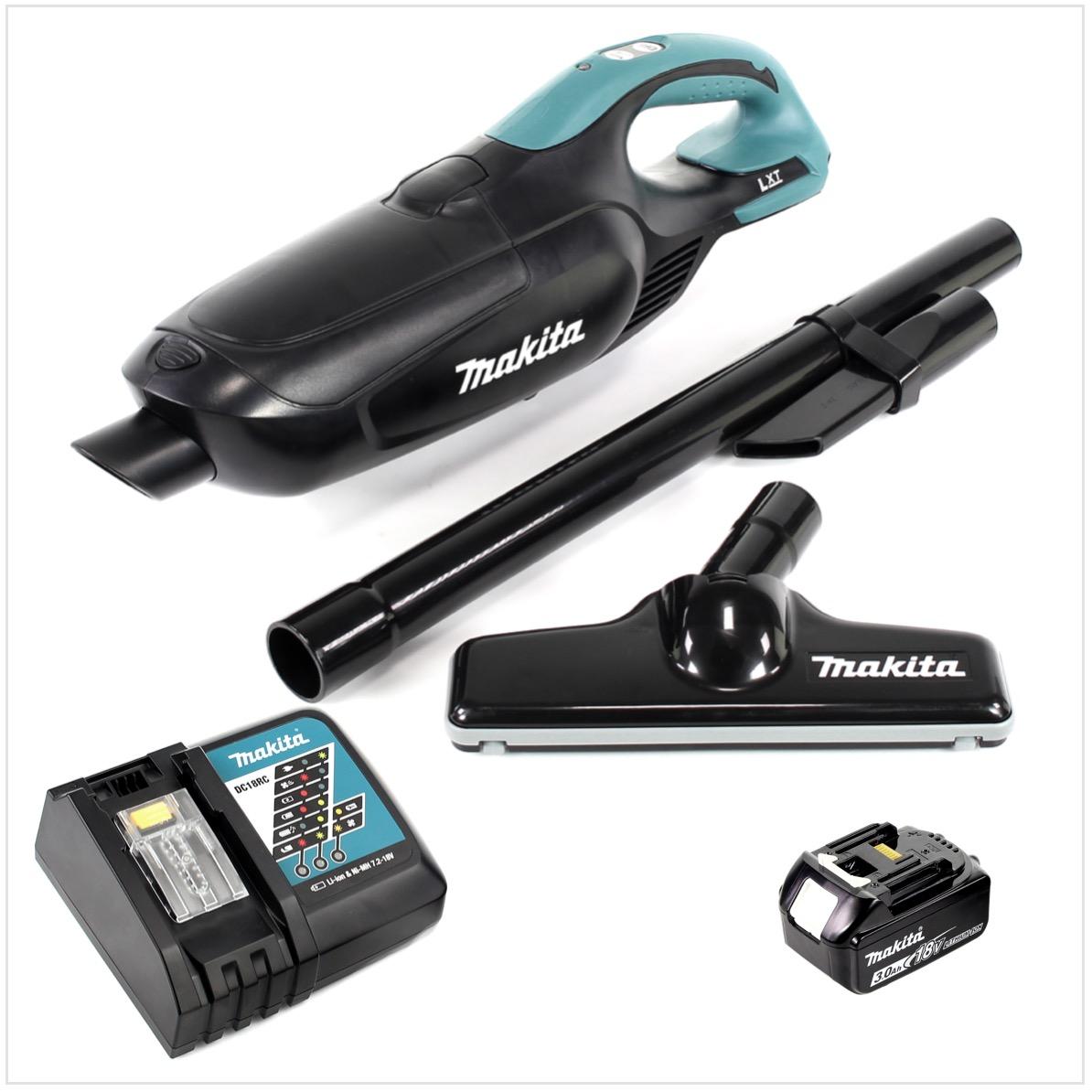 Thumbnail - Makita DCL 182 RF1 B Akku Staubsauger 18 V Schwarz + 1x Akku 3,0 Ah + Ladegerät, Staubsauger, Schwarz
