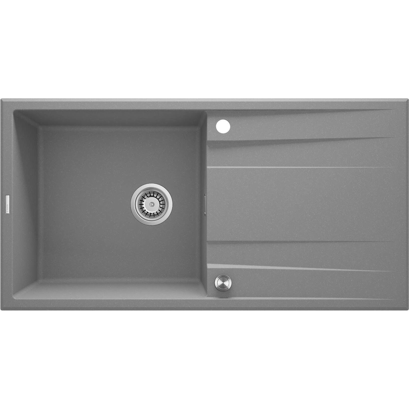 Deante Bianco Lavello, Lavello In Granito A 1 Vasca Con Scolapiatti (Lavello Montato)