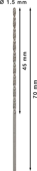 Immagine prodotto Bosch Professional Zubehör Trapano PRO Metal HSS-G, 1 x 45 x 70 mm (1,5 mm)