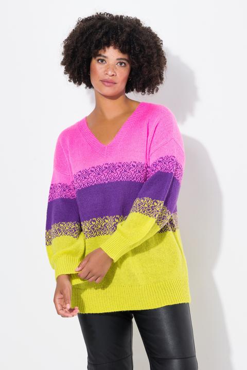 Produktbild Angel of Style Pullover, oversized, Colorbocking, Seitenschlitze (50, 52)