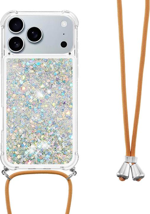 Immagine prodotto Cover-Discount iPhone 17 Pro - Glitzer Hülle mit Kordel (Apple iPhone 17 Pro)