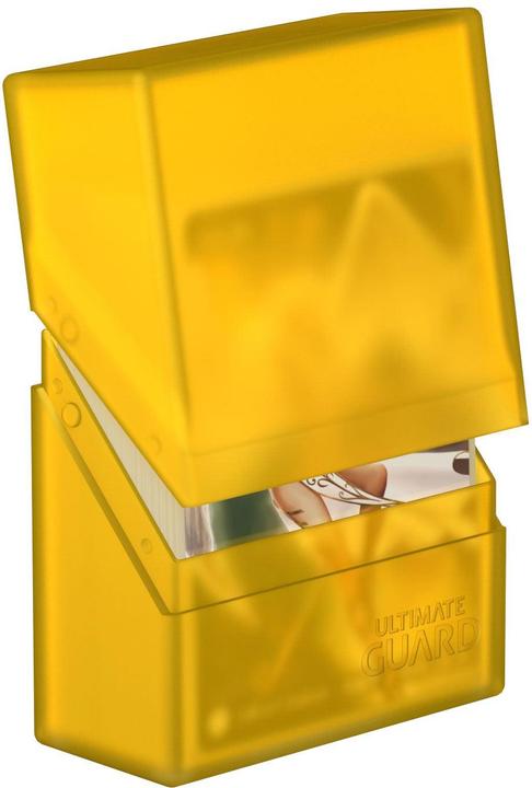 Actual product image Ultimate Guard Card Box Boulder Deck Case Standard Size 40+ Amber